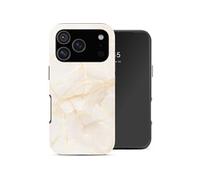 Selencia Coque arrière Vivid pour Apple iPhone 17 Pro - Golden Beige Marble