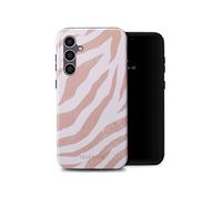 Selencia Coque arrière Vivid pour Samsung Galaxy S23 FE - Colorful Zebra Old Pink