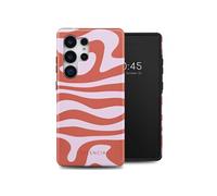 Selencia Coque arrière Vivid pour Samsung Galaxy S25 Ultra - Dream Swirl Pink