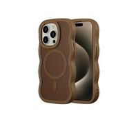 Coque arrière Wavy avec MagSafe pour iPhone 15 Pro - Mocha Brown
