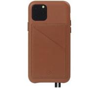 Bigben Connected Coque Elysée pour iPhone 11 Pro Cuir porte-carte magnétique amovible Marron