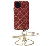 Bigben Connected Coque iPhone 11 Pro Saint Germain Artefakt Cuir avec bandoulière Bordeaux