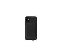 Coque pour iPhone 11 Elysée Cuir + Porte-carte magnétique Noire Artefakt