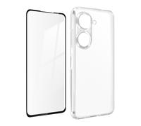 Coque Asus Zenfone 10 et Zenfone 9 Souple et Film Verre Trempé 9H