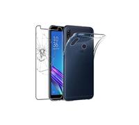 - Coque Asus Zenfone Max (M1) ZB555KL Etui Housse Silicone TPU Souple Anti-Choc ULTRA FINE INVISIBLE, Transparent + Film protection écran en VERRE