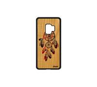 Coque attrape reve pour S9 bois silicone capteur de perles Homme Samsung galaxy