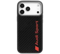 Coque Audi R8 Fibre de Carbone MagSafe pour iPhone 17 Pro Max Noir