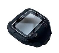 Coque avant compatible avec Garmin Forerunner 910XT - Cadre de montre avec verre et boutons - Avec film de protection - Accessoires de réparation