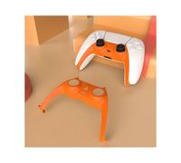 Coque avant et centrale orange pour manette Sony PS5, avec bande décorative