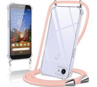 Coque Avec Cordon Pour Google Pixel 3A 5.6"",Collier Réglable Téléphone Étui Portable Lanyard Case Transparent Ultra Souple Silicone Tpu Housse Antichoc Protection Cover Pour Google[CAR785135]