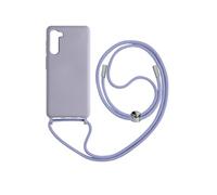 Coque avec Cordon pour Samsung Galaxy S23 Plus en Silicone Soft-Touch Lavande