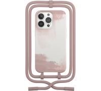 Coque avec cordon WOODCESSORIES iPhone 13 Pro Max Tour de cou rouge