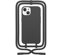 Coque avec cordon WOODCESSORIES iPhone 14 Plus Tour de cou noir