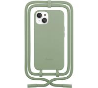 Coque avec cordon WOODCESSORIES iPhone 14 Plus Tour de cou vert