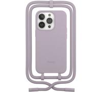 Coque avec cordon WOODCESSORIES iPhone 14 Pro Tour de cou lila