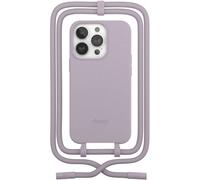 Coque avec cordon WOODCESSORIES iPhone 14 Pro Tour de cou lila