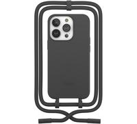 Coque avec cordon WOODCESSORIES iPhone 14 Pro Tour de cou noir