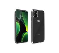 Coque Apple iPhone 11 Silicone Souple et Film Verre Trempé 9H Transparent
