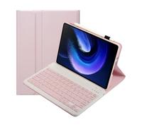 Coque avec Keyboard pour Lenovo IdeaTab Plus 11,5 Pouces 2023, Clavier sans Fil Amovible avec Support Multi-Angles et Mise en Veille/réveil Automatique(Pink)