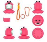 Coque avec personnage de dessin animé compatible avec Apple AirTag - Joli porte-clés anti-perte avec motif de poupée pour enfants, couples et animaux de compagnie (Youdaoplaceholder0 cerf)