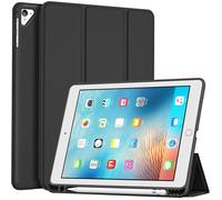 Coque avec Porte-Stylet pour iPad 6/5ème Génération 2018/2017 iPad Air 2/1 9.7 Pouces Nouvel Étui Amélioré Housse-Chute -Noir