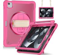 Coque avec Support pour iPad Air 4e-5e Gén. 10,9″ 2020/2022, Rouge rosé