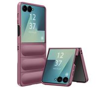 Coque - AVIZAR - Galaxy Z Flip 7 - Silicone Rose - Texture Relief - Protection Chocs