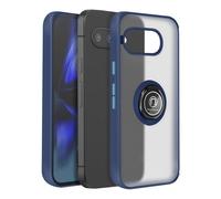 Coque pour Google Pixel 9a Bague Magnétique Dos Translucide Bleu