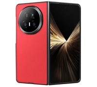 Coque - AVIZAR - Honor Magic V5 - Rigide - Effet Cuir Grainé - Rouge