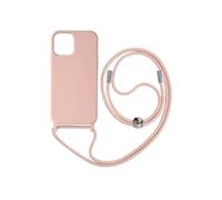 Coque - AVIZAR - iPhone 12 et 12 Pro - Semi-rigide - Lanière 80cm - Rose
