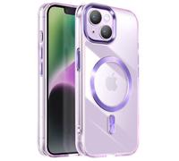 Coque - AVIZAR - iPhone 15 Plus/14 Plus - Dos Cristal Violet - Anti-jaunissement - Bords surélevés