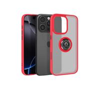 Coque - AVIZAR - iPhone 16 Pro Max - Antichoc - Bague de maintien transformable - Rouge