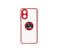 Coque - AVIZAR - Oppo A17 - Bi-matière PC+silicone - Bague support vidéo - Finition métal compatible magnétique