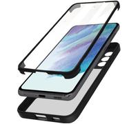 Coque Samsung Galaxy S21 FE Dos Plexiglas Avant Polymère Antichoc Contour noir