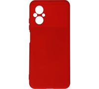 Coque pour Xiaomi Poco M5 Semi-rigide Soft-touch Fine rouge