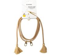 Bandoulière Universelle Amovible Longueur Ajustable Beige Avec Pompons Bigben