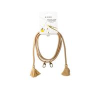 Coque bandoulière Beige avec pompons