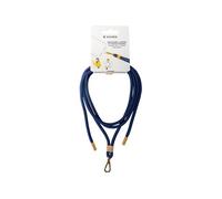 Bandoulière Cordon Universelle Amovible Bleue Marine avec Détail Gold Bigben