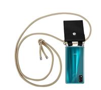 Cadorabo Chaîne De Téléphone Portable Compatible Avec Honor 9x Lite En Marron Brillant - Étui De Protection En Silicone Avec Anneaux Argentés, Cordon De Serrage Et Étui Amovible