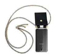 cadorabo Coque Collier pour Samsung Galaxy Note 3 in Rainbow - Housse Protection en Silicone Transparent avec Anneaux Dorés, Cordon pour Mettre Autour de Cou et Etui Détachable