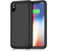 Coque Batterie Chargeur pour IPHONE X Noir Power Bank 5200mAh Secours Telephone Slim NOIR G