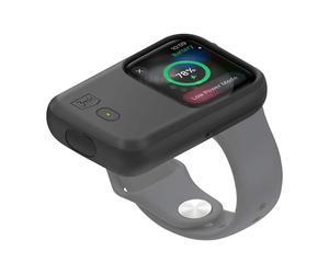 Coque Batterie Induction pour Apple Watch 44mm et 45mm Silicone Autonomie 15h Noir