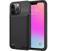 Coque Batterie Pour Iphone 15 Pro Max,[10000mah] Rechargeable Chargeur Batterie Externe Mince Power Bank Portable Étui Batterie Chargeur Cas Protection (6,7 Pouces) (Noir)