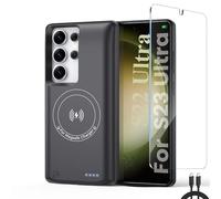 Coque Batterie pour Samsung S23 Ultra/S22 Ultra, Réel 10000mAh Étui Batterie -Housse de Charge sans Fil Intelligente, Portable Coques d'alimentation, Batterie Externe Chargeur Rechargeable Power Bank