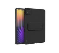 Coque pour Xiaomi Pad 7 / Pad 7 Pro Bimatière avec Coins Renforcés et Support Noir
