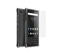 Coque BlackBerry KEY2 Coque Silicone Souple + Film Flexible Transparent