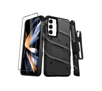 Coque Blindé Bolt Galaxy S23 Plus avec Support et Verre Trempé Ultra Résistant Noir