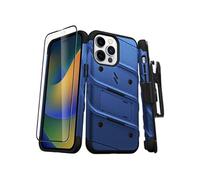 Coque Blindé Bolt iPhone 14 Pro Max, Support et Verre Trempé 3.5m marine