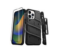 Coque Blindé Bolt iPhone 14 Pro Max, Support Verre Trempé 9H Ultra