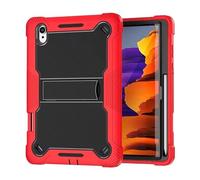 Coque blindée Antichoc for Tablette, Compatible avec Samsung Galaxy Tab S11, 11 Pouces 2025, avec Support réglable en PC(Red)